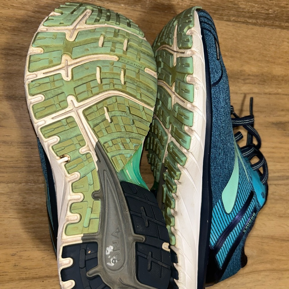 Brooks Adrenaline GTS 18 Women’s Teal and Navy Athletic Sneakers US Size 8.5 - Picture 9 of 10